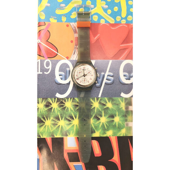 Swatch JFK SCN103 1992 Chronograph watch with replaced strap and battery READ - Picture 3 of 9